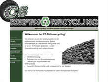 Tablet Screenshot of cs-reifenrecycling.de